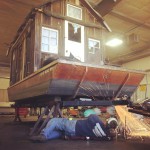 Shantyboat trailer gets new axels, wheels and tire’s at Omaha’s Predator Trailer