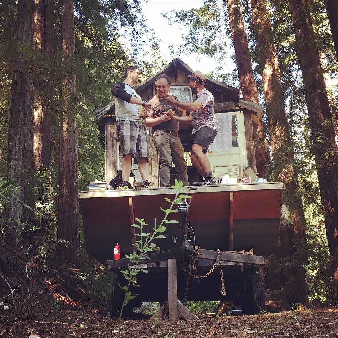 Shantyboat hijinx during a “work” day