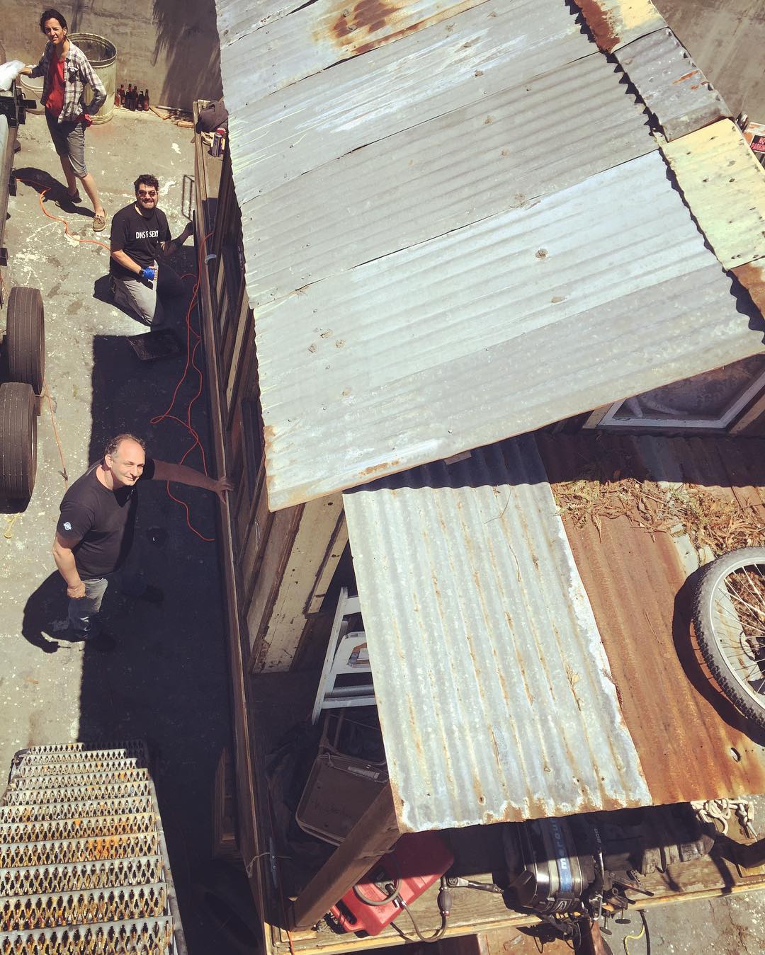 #shantyboat workday at the Santa Cruz Harbor.