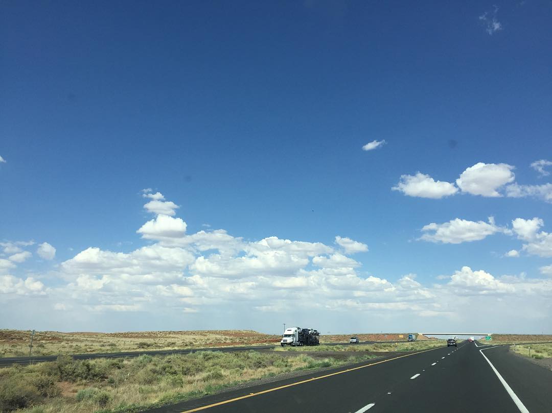 Outside of Flagstaff Arizona. Th #shantyboat moves ever eastward.