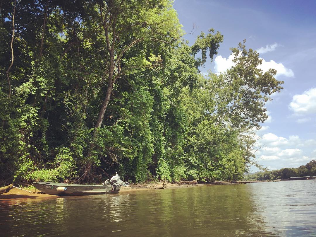 Maclellan Island, formerly known as Chattanooga Island, formerly known as Crutchfield Island, formerly known as Ross’ Landing Island, and currently called Audubon Island in the middle of the river in downtown Chattanooga. What is the history here?