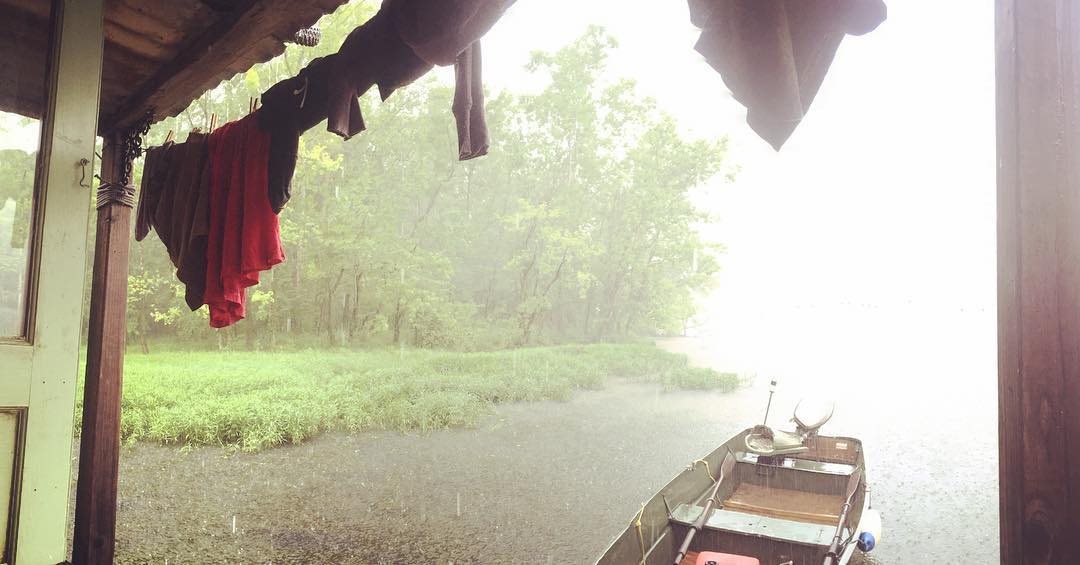 Crazy rainstorm forces us off the river [PANORAMA]