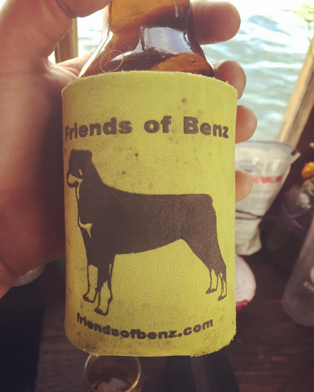 Coozies. You’re from California. You wouldn’t understand.