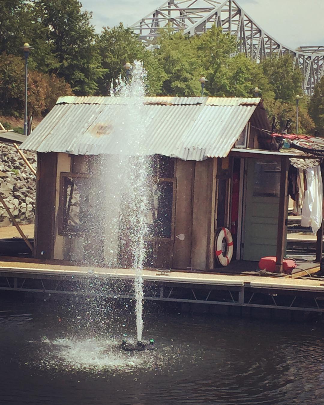 Secret History shantyboat open house at Florence Harbor Marina