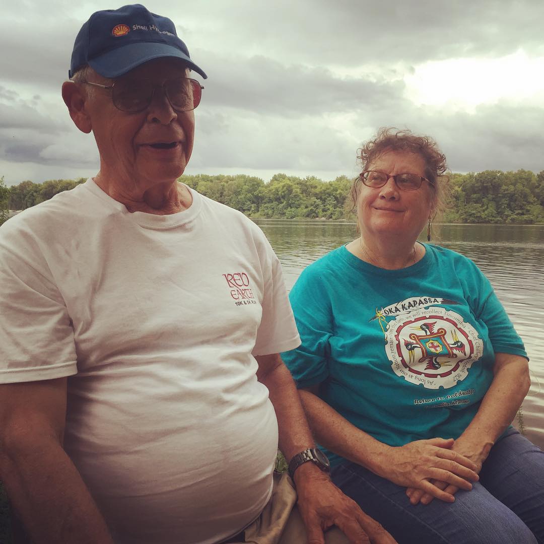 Bob Perry, Chickasaw elder and Annie Perry, knowledgable about the history of the area