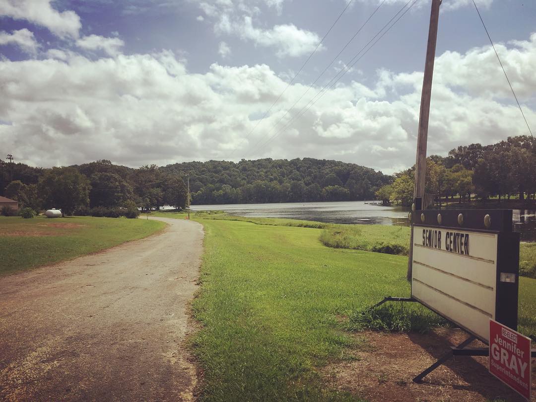 The Alabama countryside is green and lush and textured