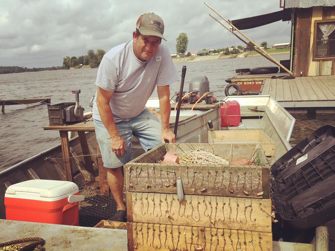 Roger Lard, fisherman near Savannah TN