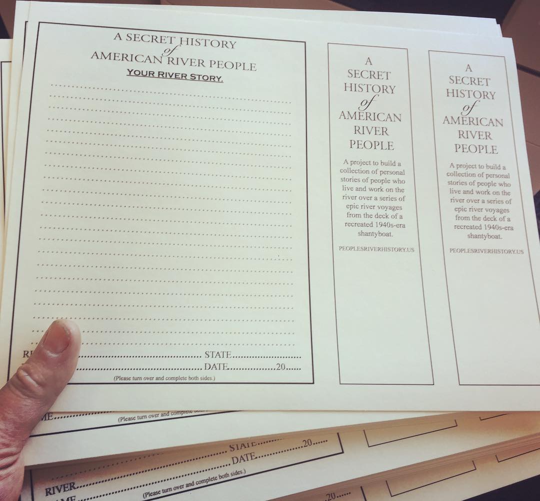 Important last minute printing tasks. Leave your river story at the Secret History exhibit at the Sacramento History Museum in July