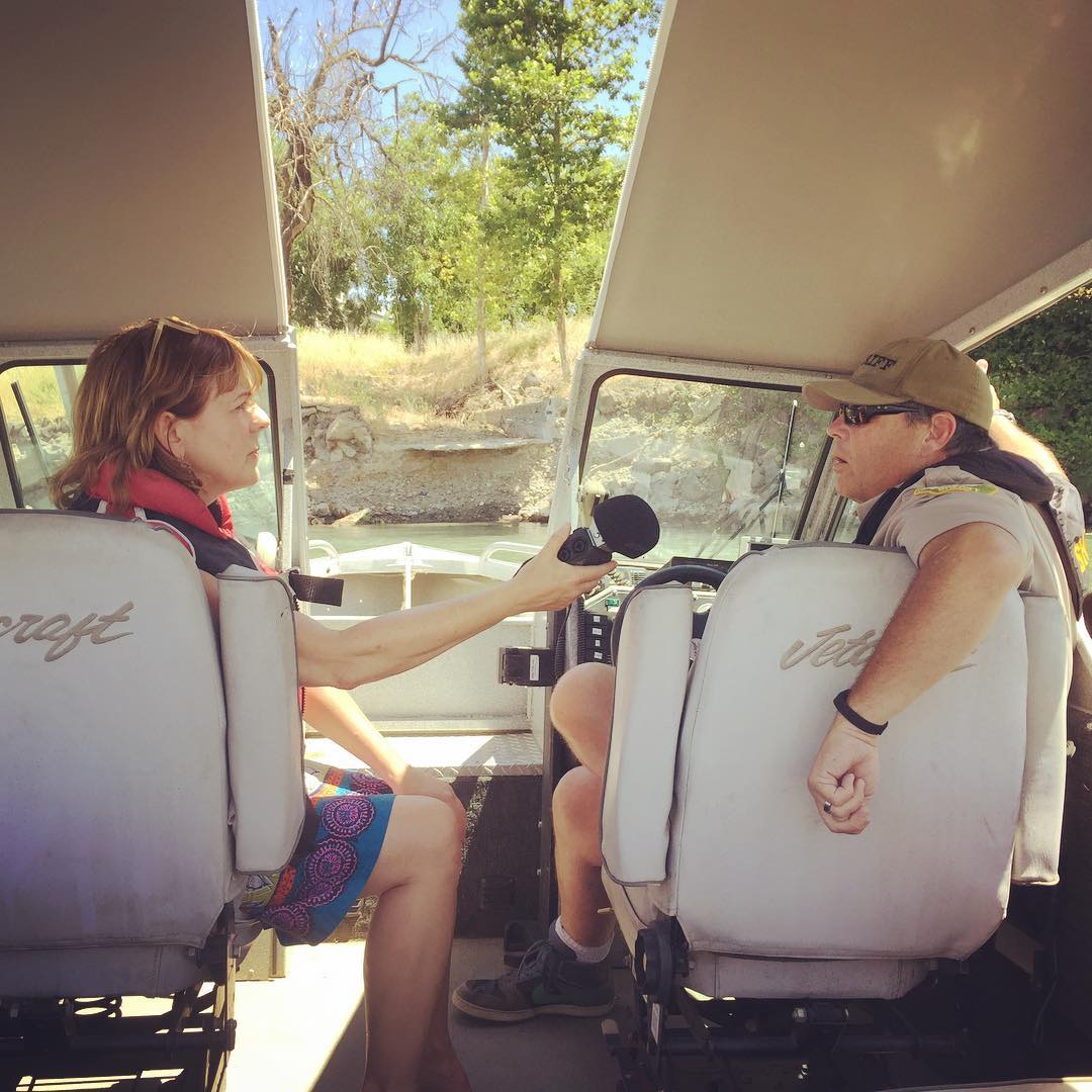 Sara Jane Hall interviews Sheriff Chad about Red Bluff history