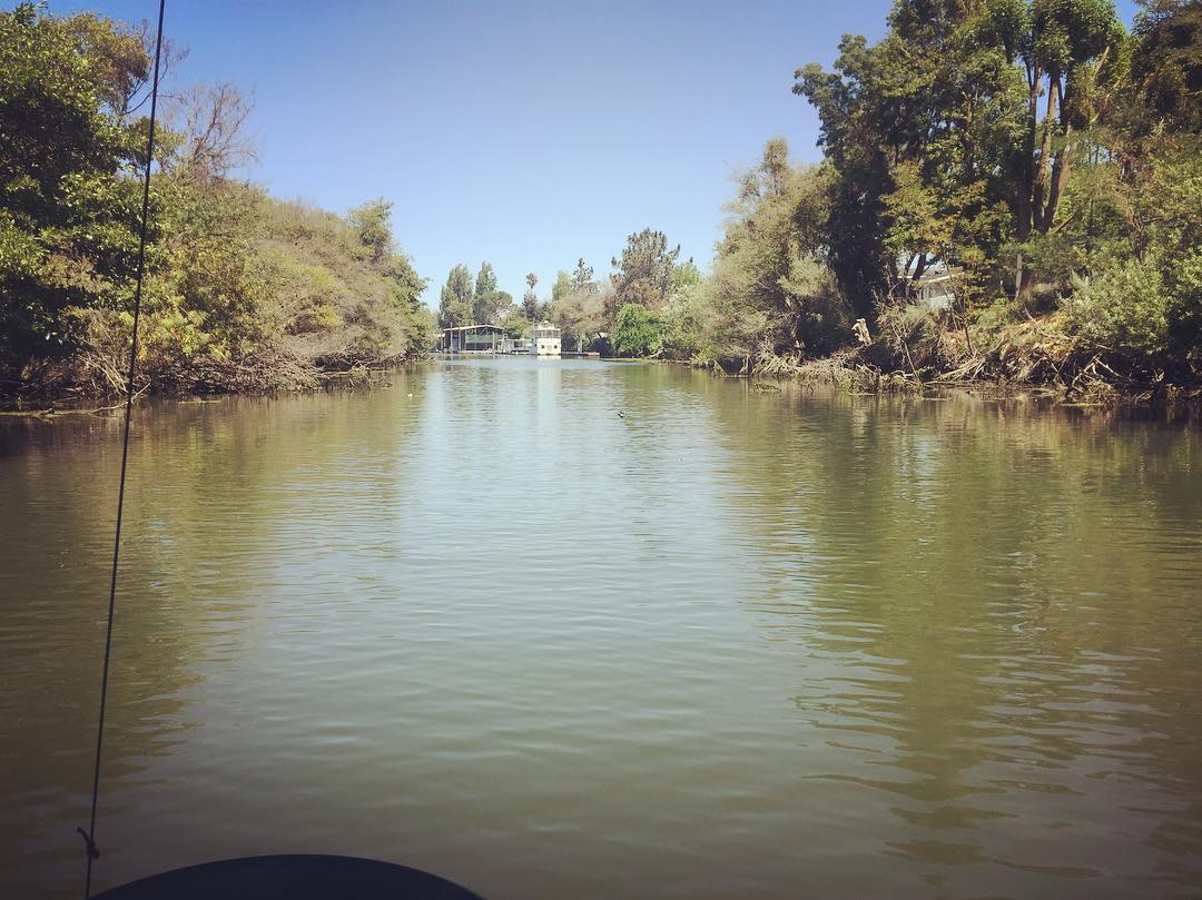 The peaceful and rustic back channel behind Snug Harbor