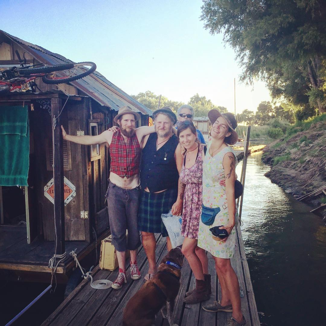 The Goodman’s visit the shantyboat