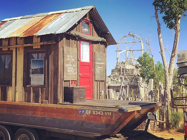 Shantyboat at the Thunder Mountain Indian Monument along I80 in Nevada. A monument to native suffering at the hands of white folk