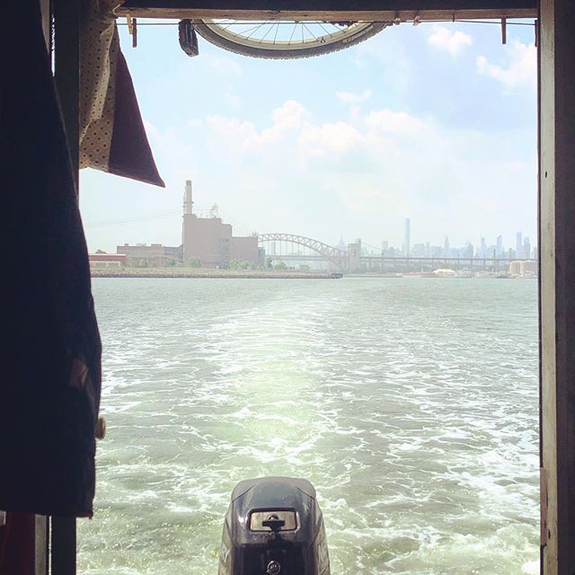 Looking back through Hell Gate. Not so hellish at slack tide with a favorable wind. Onward to Flushing Bay