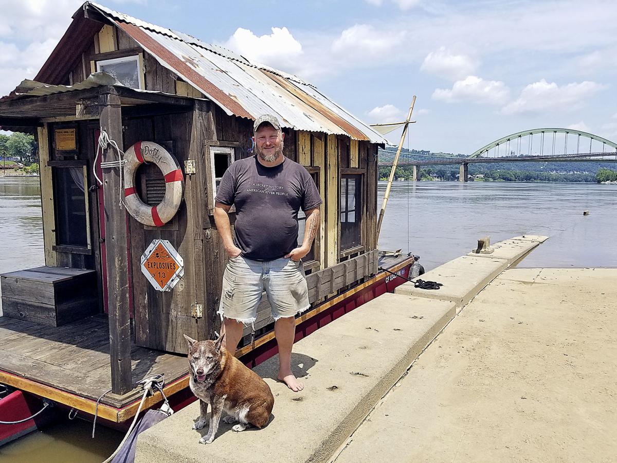 Wheeling News-Register: California researcher travels Ohio River in shantyboat to learn about river life