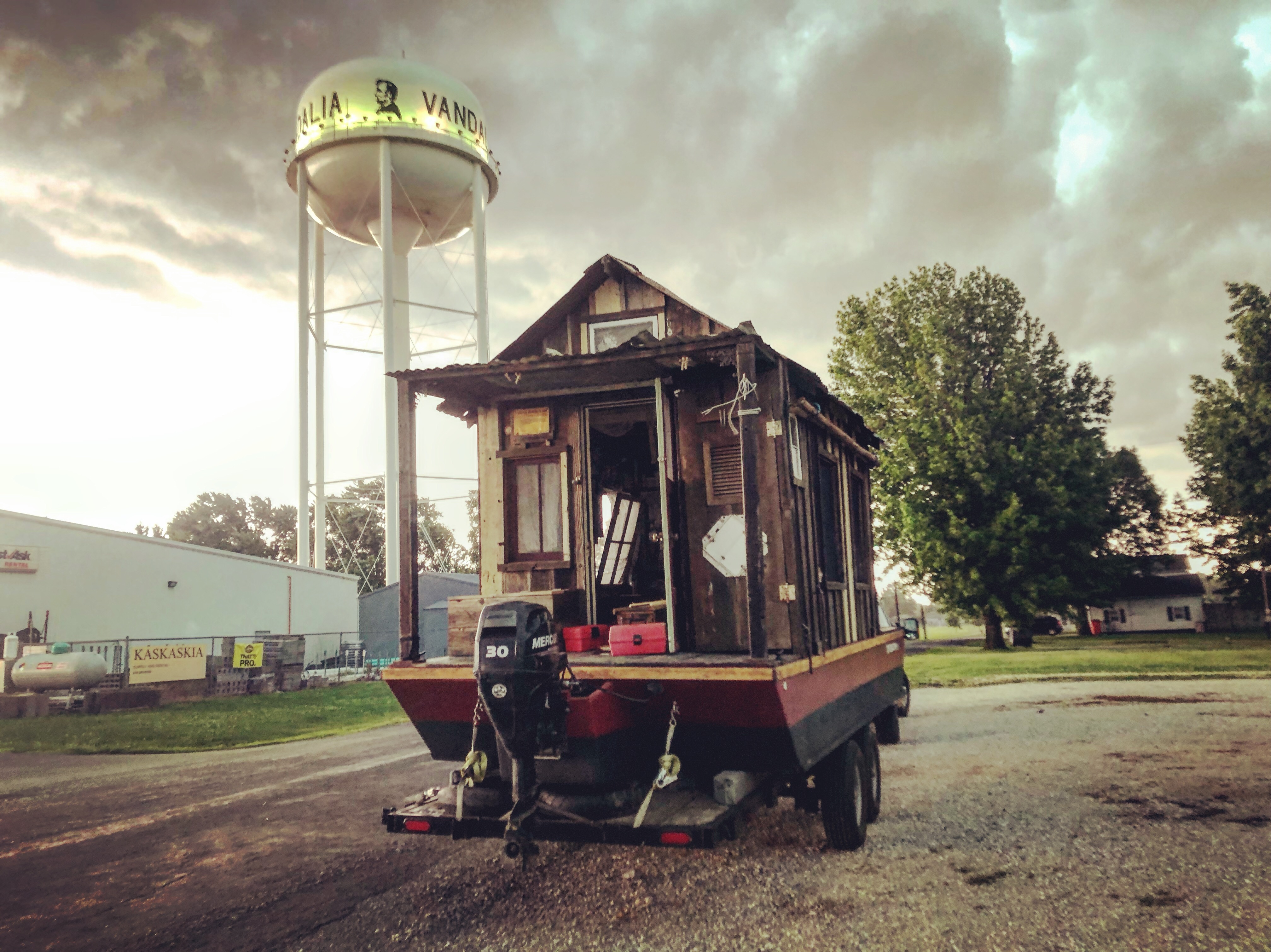 Big storm over Vandalia, Illinois