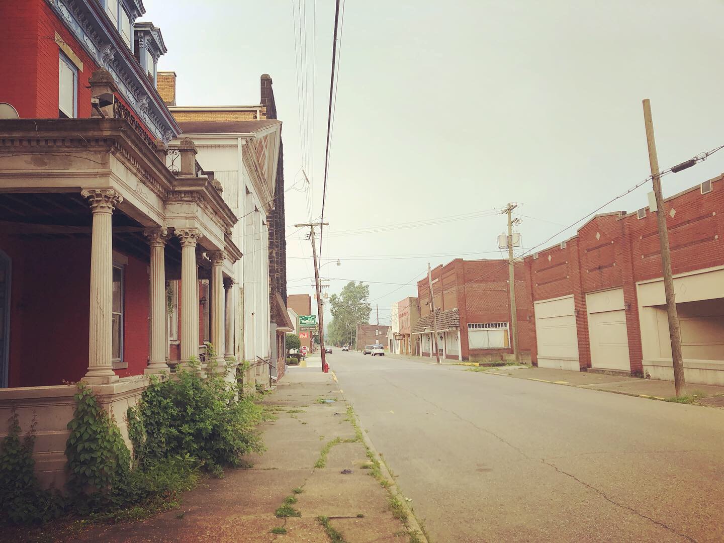 Scenes from a sunrise walk around Wellsburg, West Virginia