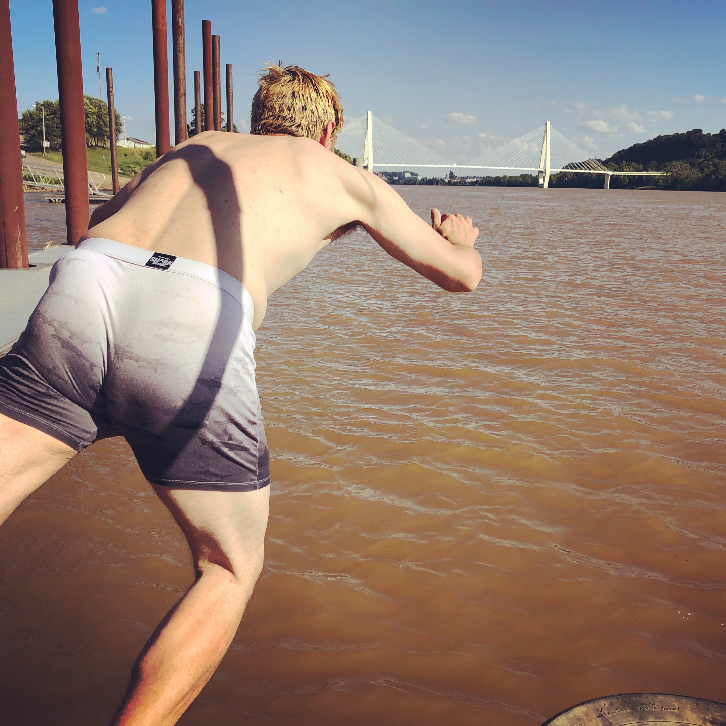 People ask us if we swim in the Ohio River