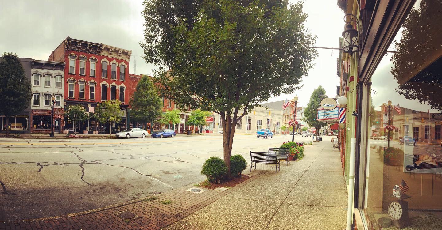 The charming streets of Madison, Indiana