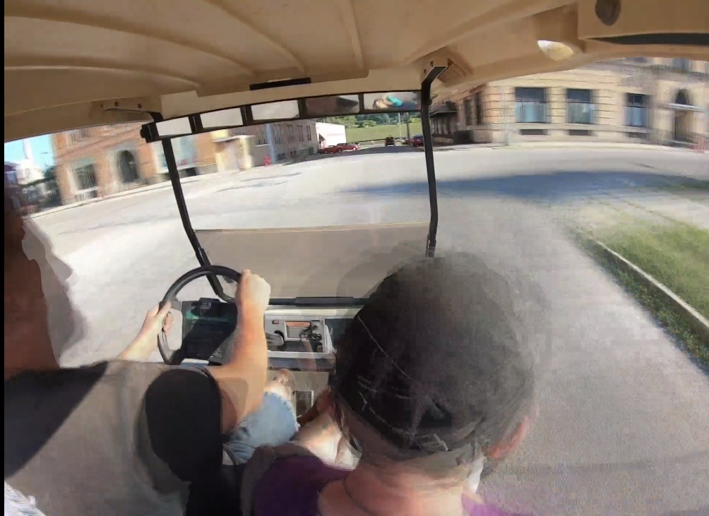 Shantyboat supermarket run in stolen golf cart