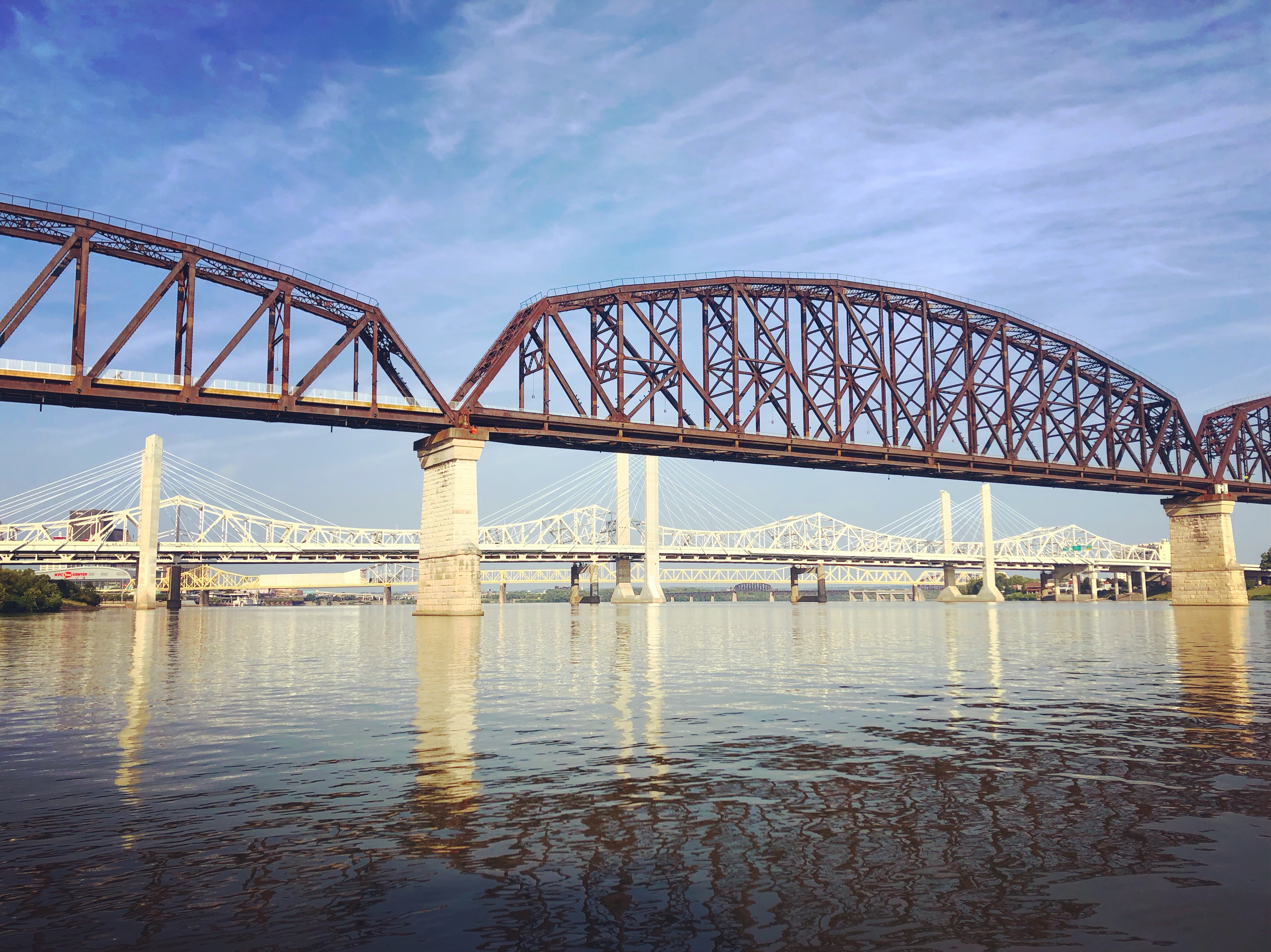 Beautiful day on the Ohio River in Louisville as we make our way up river to take out