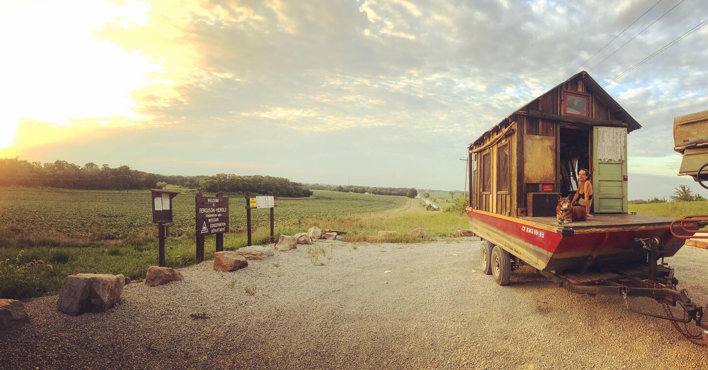 Camping in rural Missouri