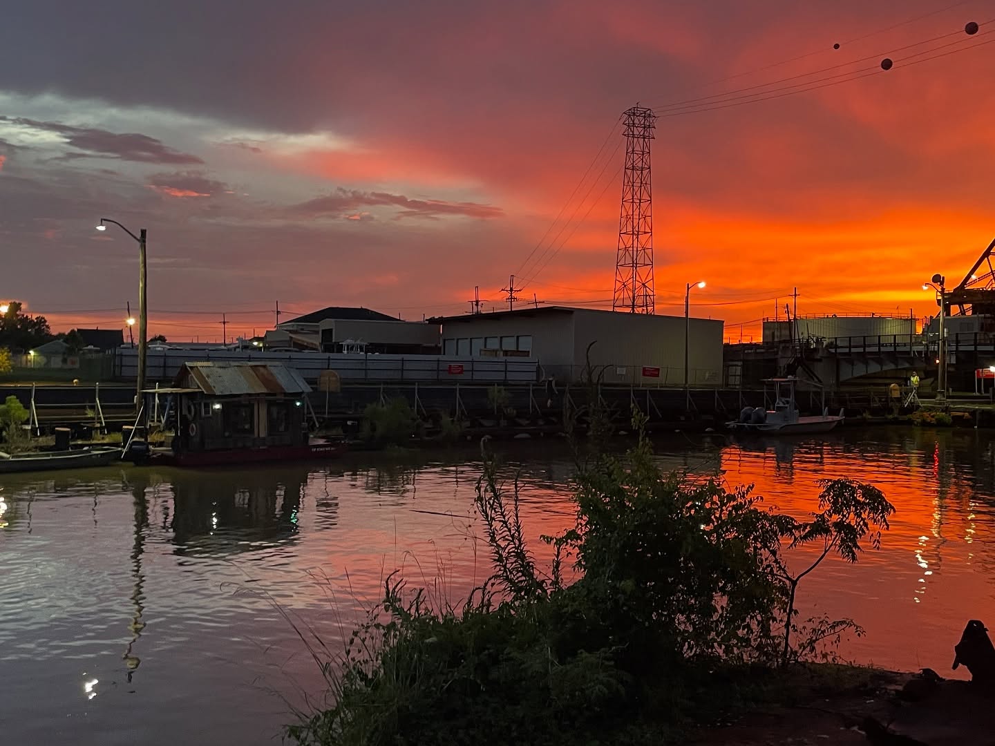 The Harvey Canal at Sunset